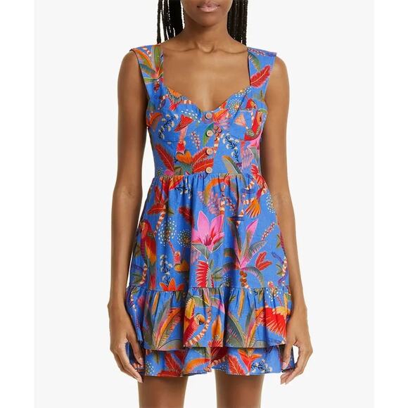 FARM RIO Macaw Party Mini Dress Size XL Excellent Condition! - Picture 2 of 9